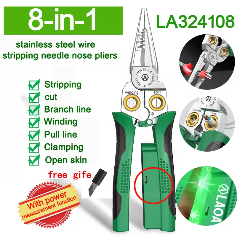 Jewelry Making Needle Nose Pliers - LAOA Electrician's pliers, multi-function wire stripper,