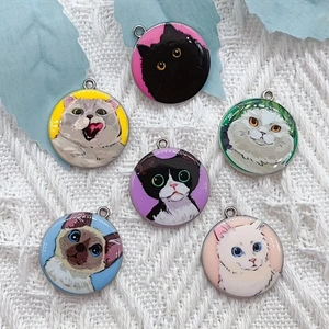 10pcs cartoon animal cat ename - огляд і ціна Jewelry Making Party