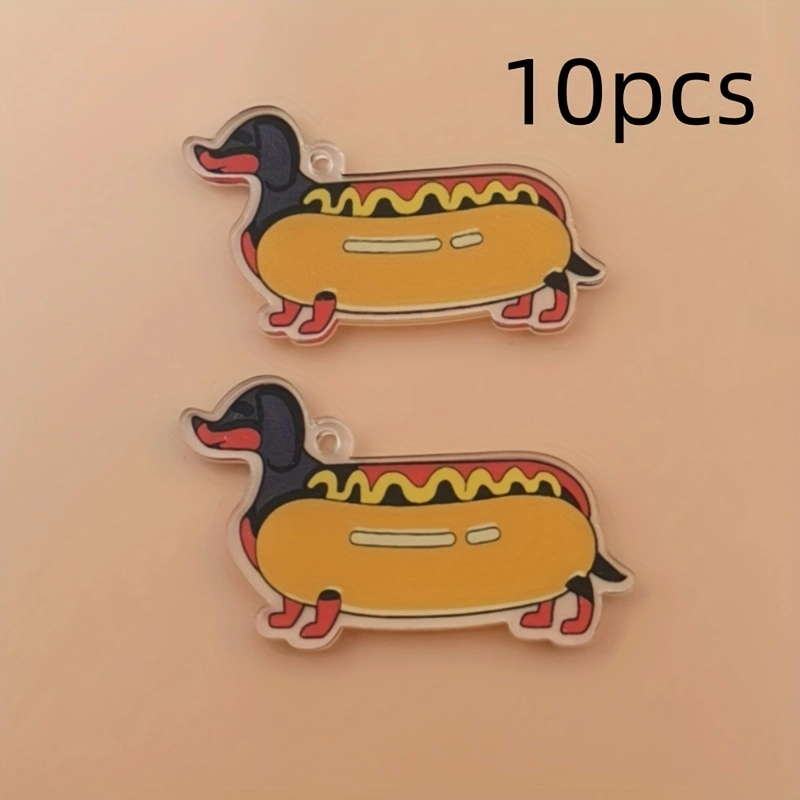 10pcs acrylic 2D new sausage d - огляд і ціна Jewelry Making Party