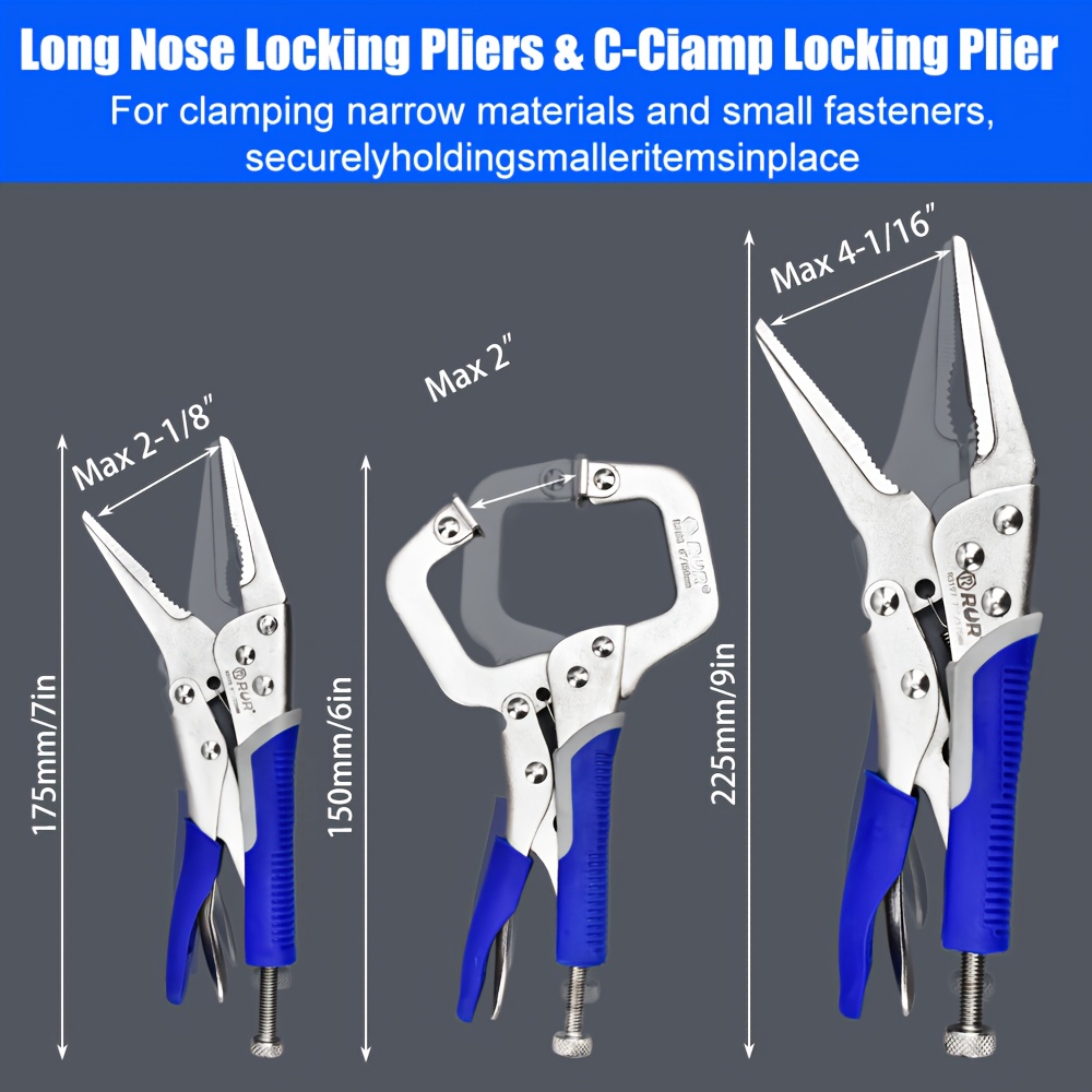 Tools Set 6pcs Locking Pliers  - огляд і ціна Jewelry Making Needle Nose Pliers