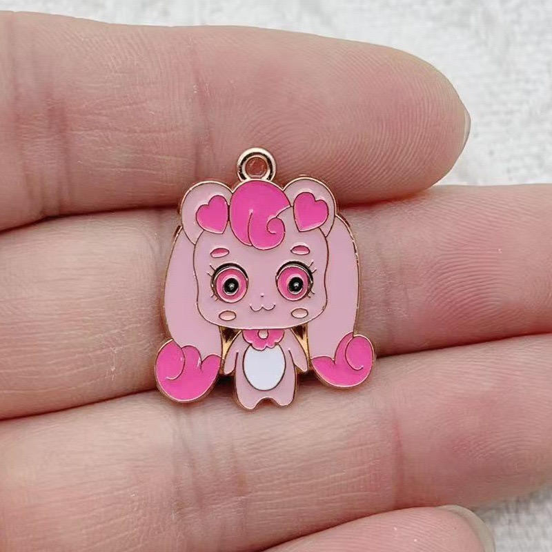 10pcs Cartoon Cute Drip Oil Al - огляд і ціна Jewelry Making Party