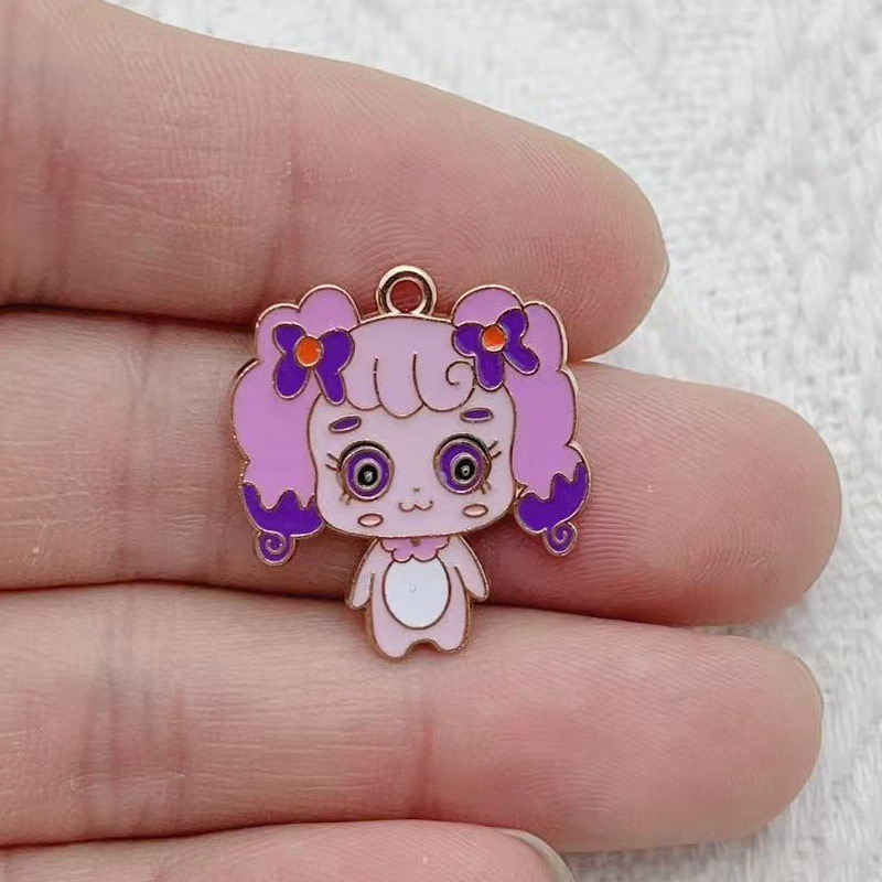 10pcs Cartoon Cute Drip Oil Al - огляд і ціна Jewelry Making Party