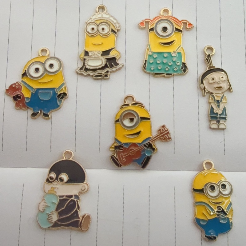 10pcs alloy drip oil cartoon p - огляд і ціна Jewelry Making Party