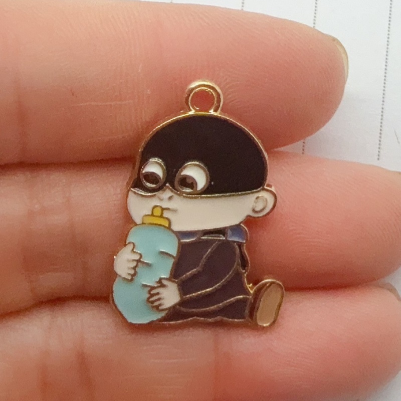 10pcs alloy drip oil cartoon p - огляд і ціна Jewelry Making Party