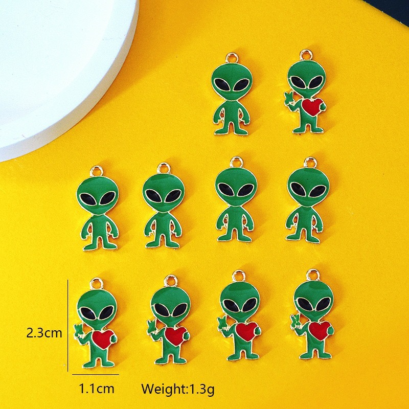 10pcs Simple Alien Alloy Drip  - огляд і ціна Jewelry Making Party