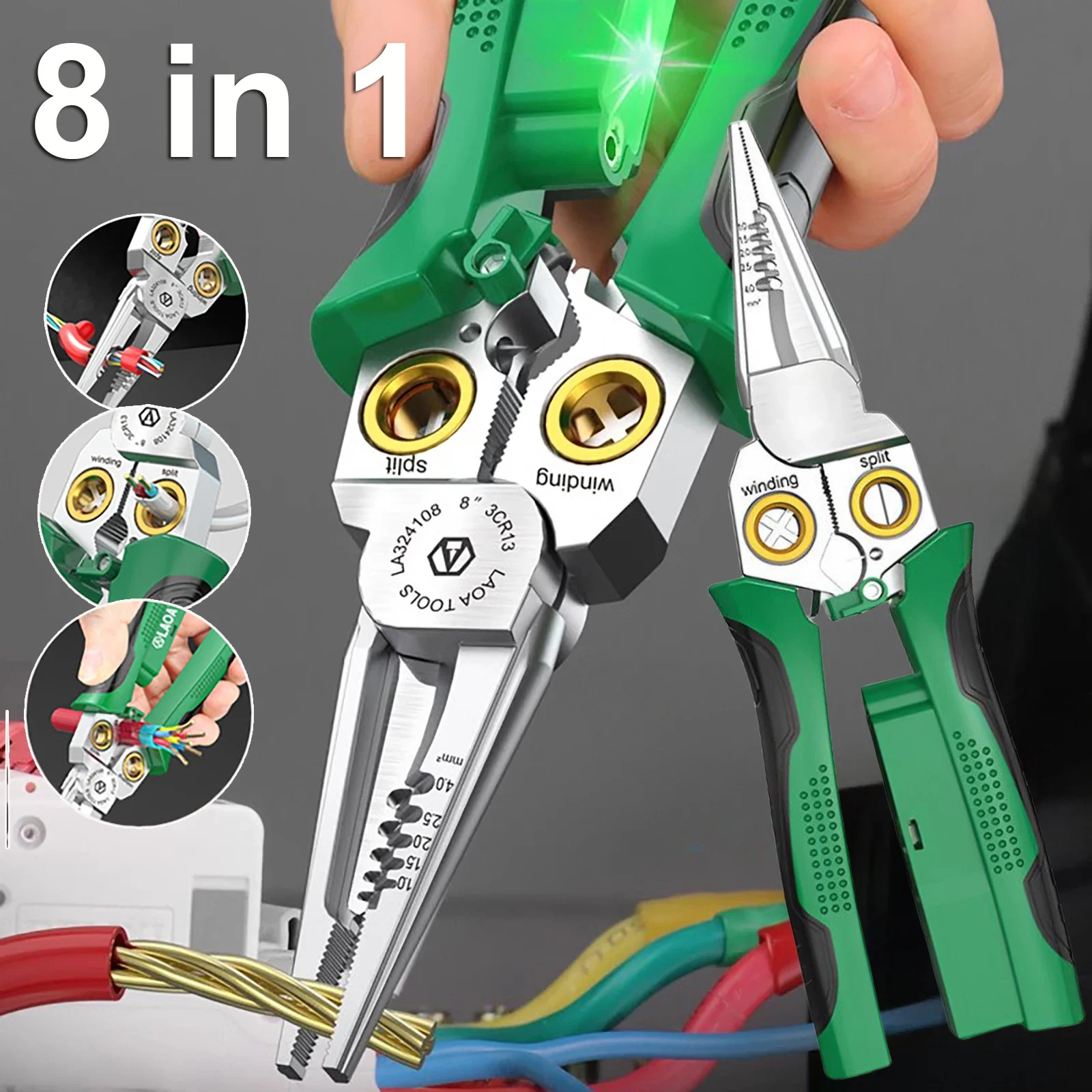 8 in 1 Stainless Steel Wire St - огляд і ціна Jewelry Making Needle Nose Pliers
