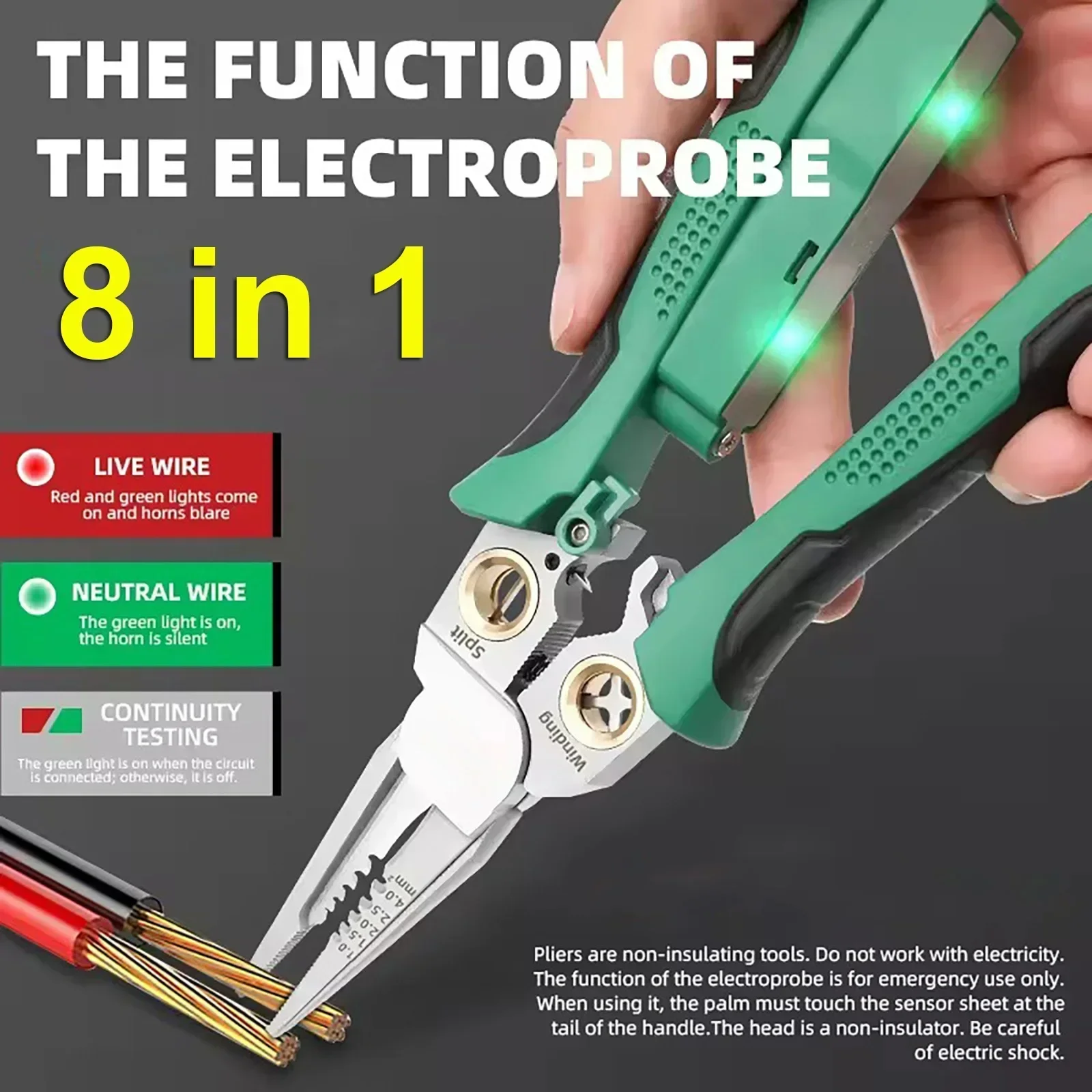 8 in 1 Stainless Steel Wire St - огляд і ціна Jewelry Making Needle Nose Pliers
