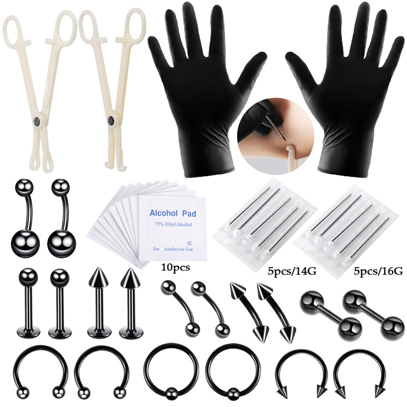 42pcs/set Body Piercing Tool K - огляд і ціна Jewelry Making Needle Nose Pliers