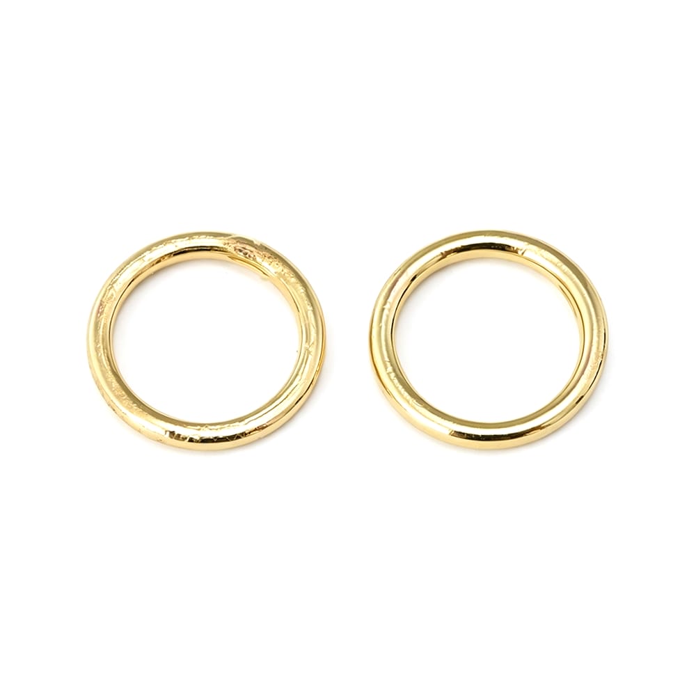 4~14.5MM 18K Gold Color Brass  - огляд і ціна Jewelry Making Closed Jump Rings
