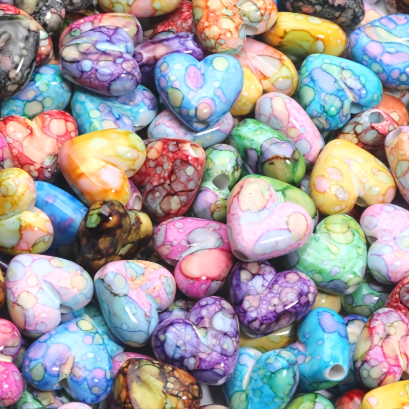 Heart Shaped  Spaced Beads 16m - огляд і ціна Jewelry Making Ideas With Beads