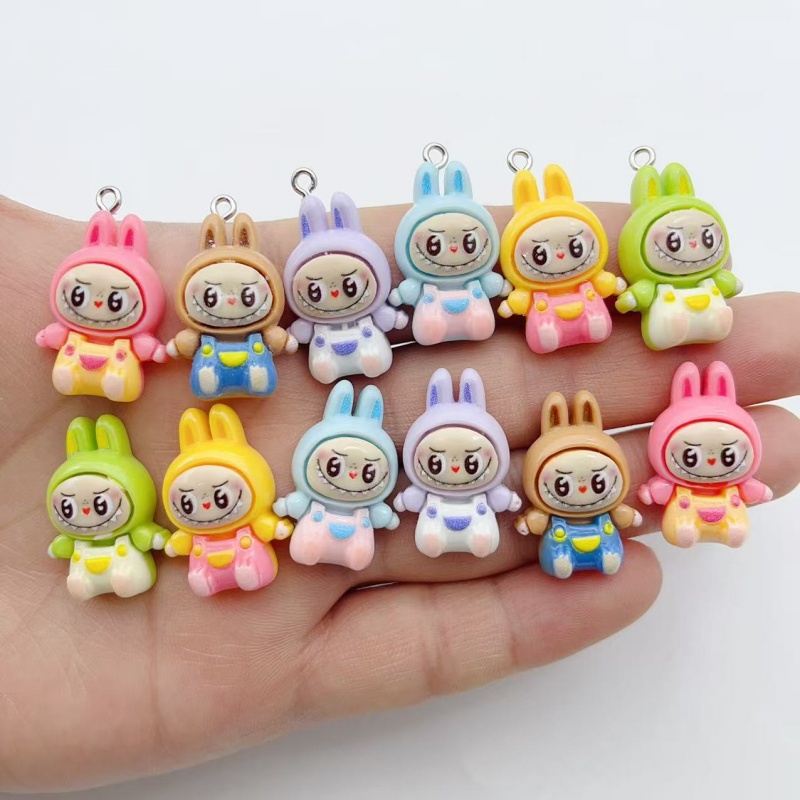 10Pcs Kawaii Rabbit Strawberry - огляд і ціна Jewelry Making Party