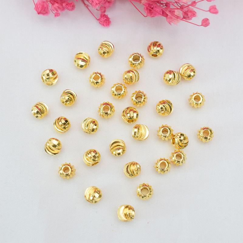 Shiny Gold Plated Faceted Spac - огляд і ціна Jewelry Making Ideas With Beads