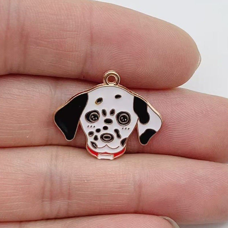12pcs cartoon pet spotted dog  - огляд і ціна Jewelry Making Party