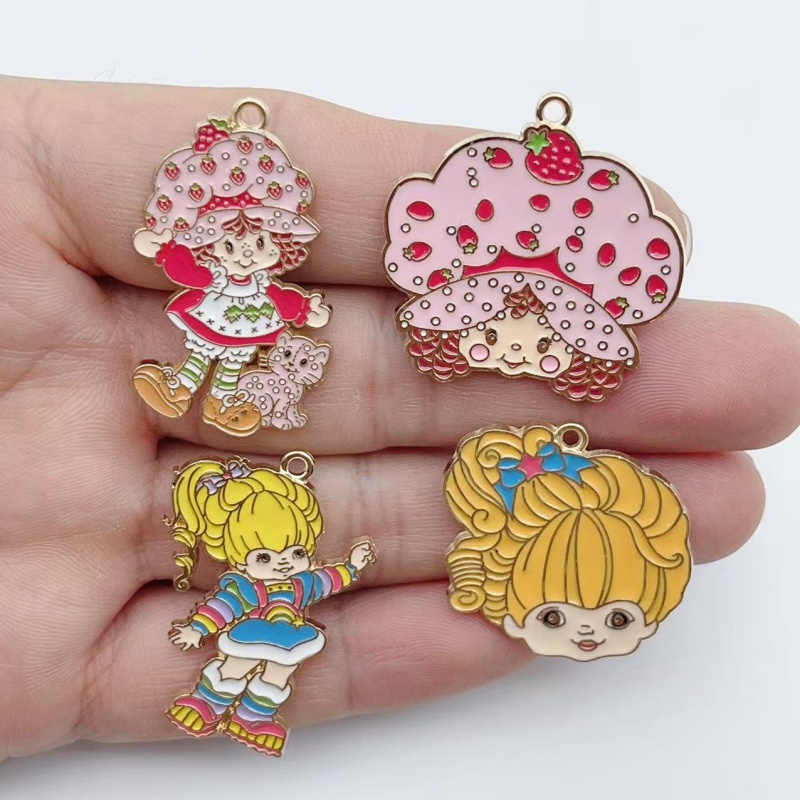10pcs Cute Little Girl Enamel  - огляд і ціна Jewelry Making Party