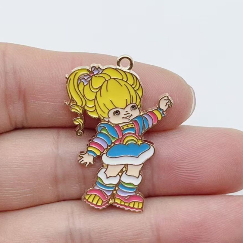 10pcs Cute Little Girl Enamel  - огляд і ціна Jewelry Making Party