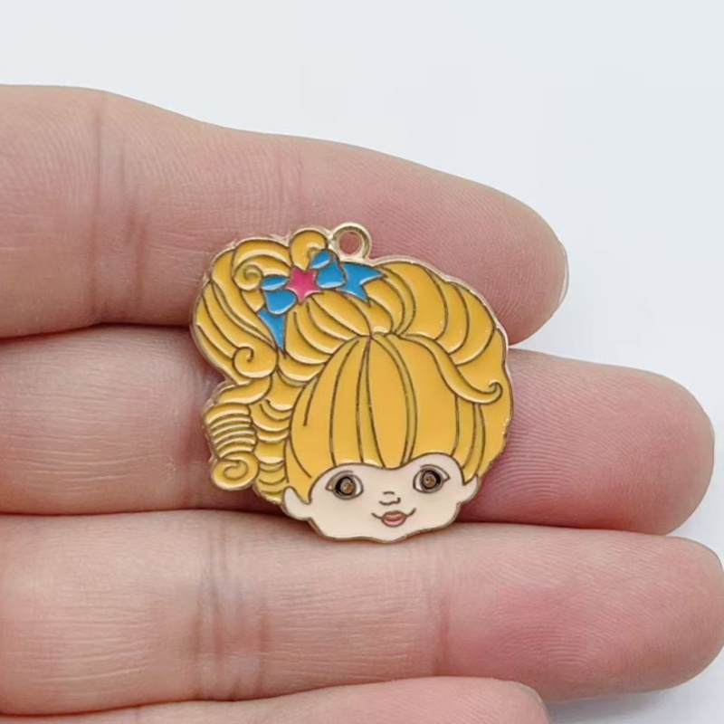 10pcs Cute Little Girl Enamel  - огляд і ціна Jewelry Making Party