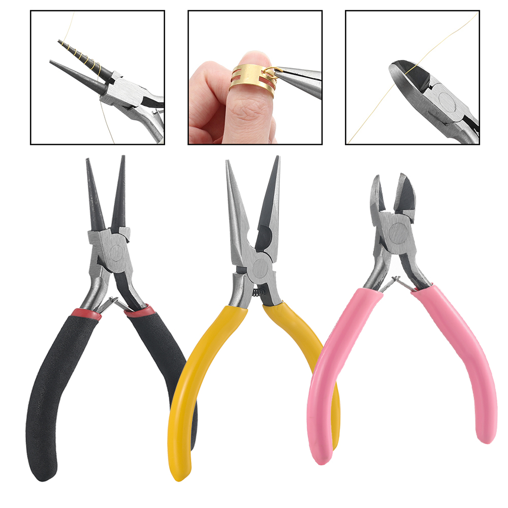 3pcs/Set 3 Styles Jewelry Plie - огляд і ціна Jewelry Making Needle Nose Pliers